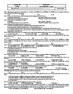 Đề ôn tập Este - Lipit