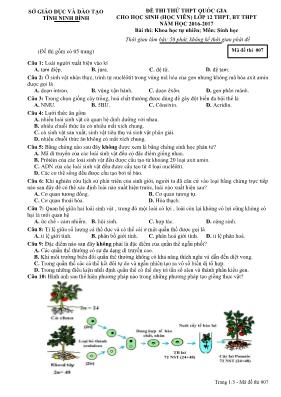 Đề thi thử THPT Quốc gia cho học sinh (học vi