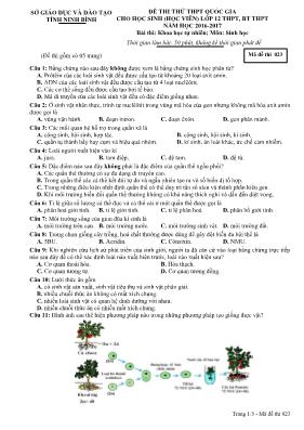 Đề thi thử THPT Quốc gia cho học sinh (học vi