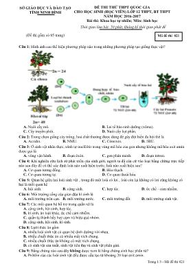 Đề thi thử THPT Quốc gia cho học sinh (học vi