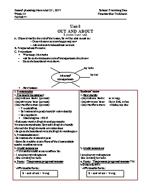 Giáo án Tiếng Anh Lớp 6 - Unit 8: Out and about - Lesson 1: A1 - A3 - Bùi Thị Khánh