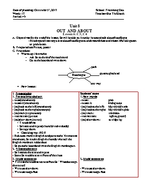 Giáo án Tiếng Anh Lớp 6 - Unit 8: Out and abo