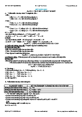 Một số lưu ý trong làm bài tập đột biến gen