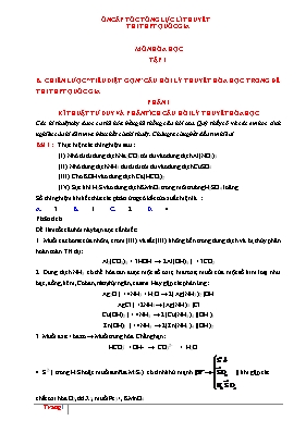 Tài liệu Ôn cấp tốc tổng lực lí thuyết thi TH