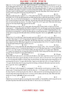 Tổng hợp câu hỏi trắc nghiệm Hóa học 12 hay n