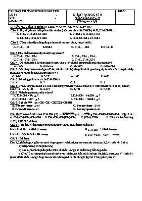 2 Đề kiểm tra học kỳ II môn Hóa học Lớp 11 - 