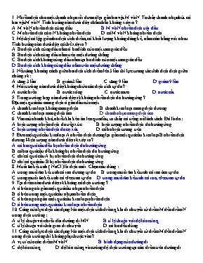 Bài tập Chương I môn Vật lý 11