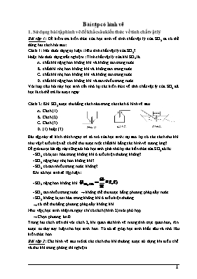 Bài tập Hóa học 12 có hình vẽ