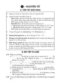 Bài tập Hóa học 8 - Chương 1: Chất. Nguyên tử
