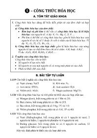 Bài tập Hóa học 8 - Chương 1: Chất. Nguyên tử