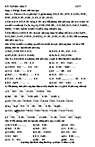 Bài tập Hóa học 9: Axit