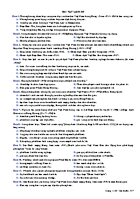 Bài tập Lịch sử Lớp 10