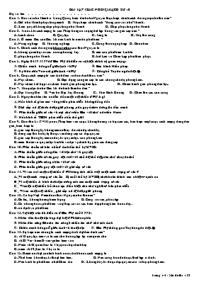 Bài tập trắc nghiệm Lịch sử 10