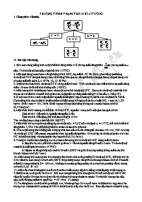 Bài tập Vật lý 10: Phương trình trạng thái kh