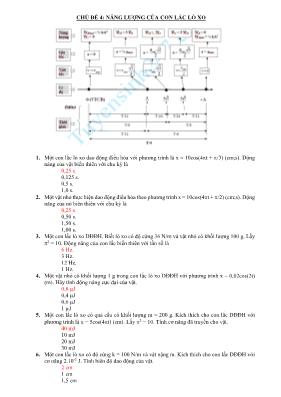 Chuyên đề bài tập Vật lý Lớp 10 - Chủ đề 4: N