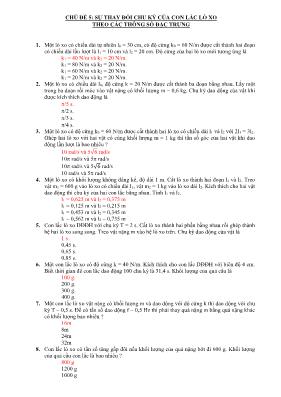 Chuyên đề bài tập Vật lý Lớp 10 - Chủ đề 5: S