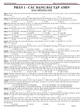 Chuyên đề Hóa học 11 - Phần 1: Các dạng bài t