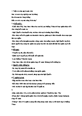 Đề cương học kỳ II môn Lịch sử Lớp 6