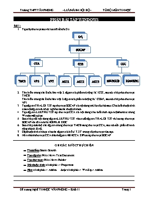 Đề cương nghề Tin học văn phòng Lớp 11