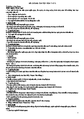 Đề cương ôn tập học kì 2 môn Ngữ văn Lớp 7