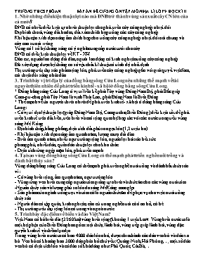 Đề cương ôn tập học kỳ 2 môn Địa lí Lớp 9 - T