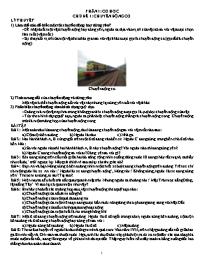 Đề cương ôn tập Vật lý Lớp 8