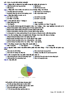 Đề cương ôn thi THPT Quốc gia môn Địa lý