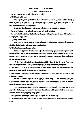 Đề cương thi vào Lớp 10 môn Ngữ văn