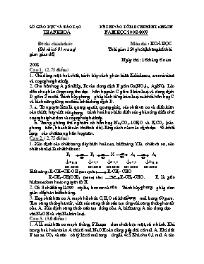 Đề đề xuất thi tuyển sinh vào Lớp 10 THPT chu