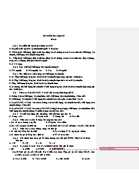 Đề kiểm tra học kỳ II môn Địa lý Lớp 10