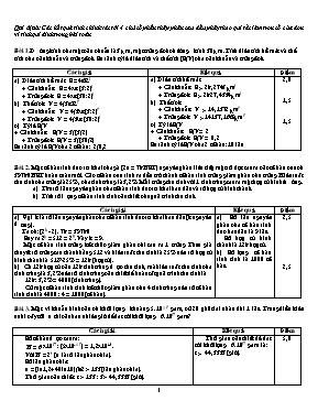 Đề kiểm tra môn Sinh học Lớp 12 - Đề số 1