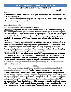Đề luyện thi học kỳ 1 môn Ngữ văn Lớp 9