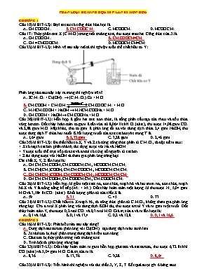 Đề minh họa THPT Quốc gia lần 2 môn Hóa học năm 2017