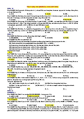 Đề minh họa THPT Quốc gia môn Hóa học năm 201