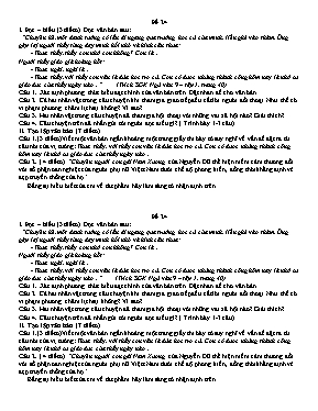 Đề ôn tập môn Ngữ văn 9 - Đề 24