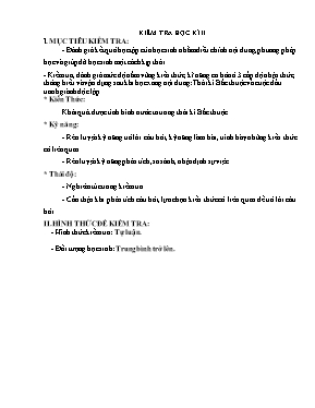 Đề thi học kỳ II môn Lịch sử Lớp 6 - Năm học 