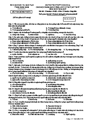 Đề thi thử THPT Quốc gia cho học sinh (học vi