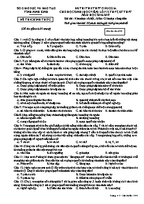 Đề thi thử THPT Quốc gia cho học sinh (học vi