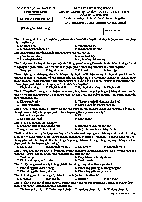 Đề thi thử THPT Quốc gia cho học sinh (học vi