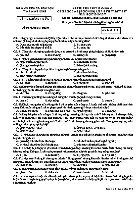 Đề thi thử THPT Quốc gia cho học sinh (học vi
