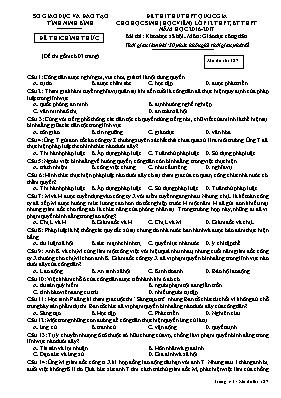 Đề thi thử THPT Quốc gia cho học sinh (học vi