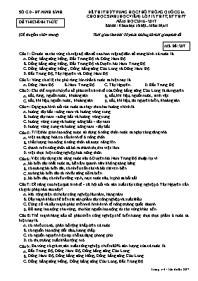 Đề thi thử THPT Quốc gia cho học sinh (học vi