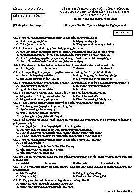 Đề thi thử THPT Quốc gia cho học sinh (học vi