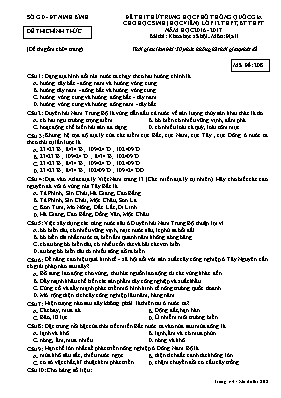 Đề thi thử THPT Quốc gia cho học sinh (học vi