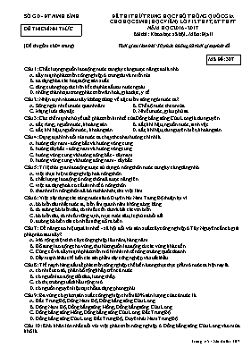 Đề thi thử THPT Quốc gia cho học sinh (học vi