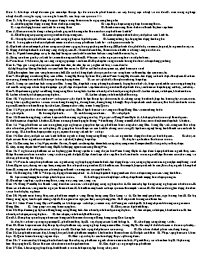 Đề thi thử Tốt nghiệp THPT môn Địa lý