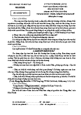 Đề thi tuyển sinh Lớp 10 THPT chuyên Nguyễn T