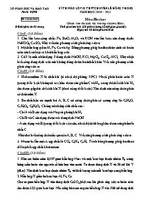 Đề thi tuyển sinh vào Lớp 10 THPT chuyên Lê H