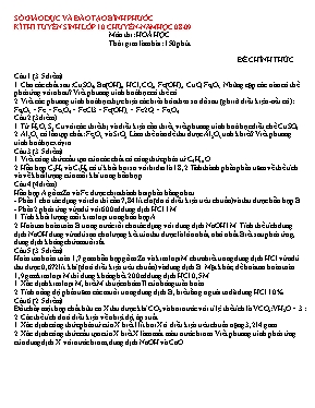 Đề thi tuyển sinh vào Lớp 10 THPT chuyên môn 