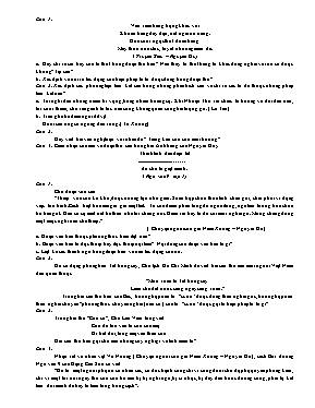 Đề thi tuyển sinh vào Lớp 10 Trung học phổ thông môn Ngữ văn